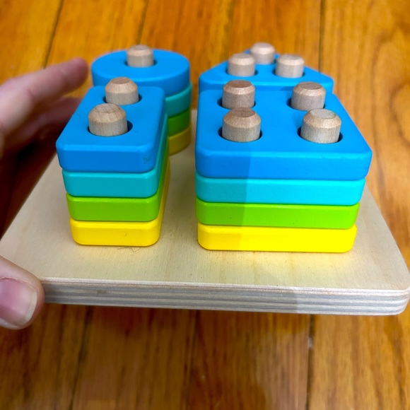 lovevery Toys Lovevery Sort And Stack Peg Puzzle Poshmark